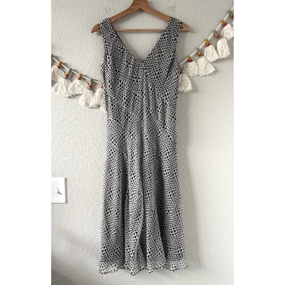 Vintage Talbots Pure Silk Polka Dot Fit&Flare Sundress Fairy Coquette Dainty 6 - Picture 1 of 8